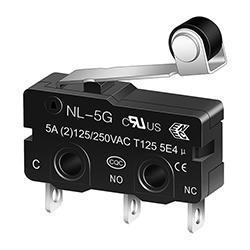 Mini interruptor con palanca de rodillo NL-5G/10G